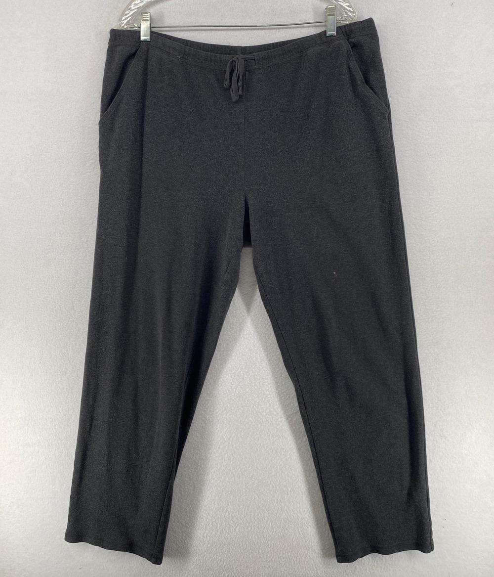 Eileen Fisher Black Pull-On Knit Pants